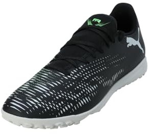 PUMA Unisex Future 8 Play TT Soccer Shoe, Black Silver-Fluo Green, 10.5 UK
