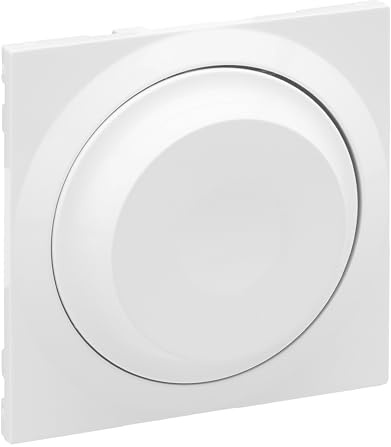 LEGRAND, SEANO Abdeckung für Universal-Drehdimmer, ohne Neutralleiterr, 300 W, Farbe: Ultraweiß, 765140