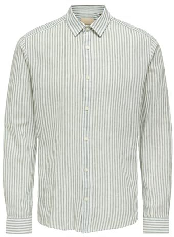 Only & Sons Male Hemd ONSCAIDEN Leinen Hemd