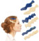 scicent Haarspangen Mädchen 6 Stück Keine Biegung Haarspange Damen Make Up Haarklammer Acrylharz Flache Haarklammern Keine Falten Haarclips Make Up Haarnadeln 28620