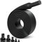 VEGCOO Heat Shrink Tubing, 4:1 Ratio Adhesive Lined heat Double Wall Shrink Sleeving, 2.5m Black Waterproofing Shrink Tubing for Electrical Insulation, Wiring Waterproofing, Wire Repair (12mm)