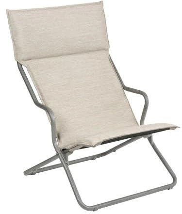 Lafuma Chaise Lounge gepolsterte Klappliege Bayanne Hedona (Latte)