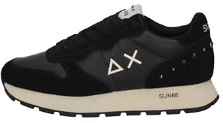 Sneaker running Sun68 Ally studs in pelle/ ecopelle nero donna D25SU15 Z44206 36