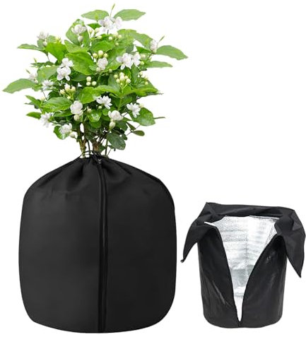 DTXYBC Coprivaso per Fiori per l'inverno, Protezione Termica per Piante, Sacchetto Antigelo per Piante in Vaso, Protezione Termica per vasi Piante, con Cordino e Chiusura Lampo, per Piante in Vaso