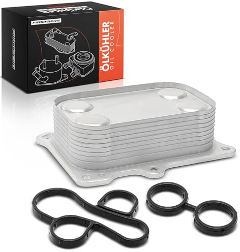 Frankberg Radiatore dell'olio Motore Radiatore dell'olio Motore Benzina | Compatibile con 500 595 695 500L 500X Bravo II 198 Giulietta 940 124 Cono Renegade Tipo Punto Delta Replace# 55236756