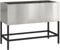 vidaXL Edelstahl Rechteckiger Pflanzer | Vielseitig für Innen und Außen | Modernes Design | Langlebiger Metall Pflanzenhalter 60 x 26 x 45 cm | Dekorativer Garten Balkonstand Blumen