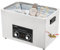 Ultrasonic Cleaner, Ultrasound Cleaning Machine With Knob Control With Heater And Timer, Deep Cleaning For Jewelry Glasses, Silver (30L)