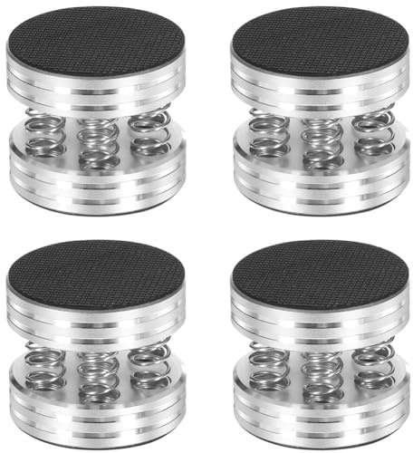 Suoumwa Aluminium -Isolation Plaform Feet Füße für Audioverstärker -Lautsprecher Turntable Player 4pcs HiFi Stoßspitzen Federdämpfungskissen