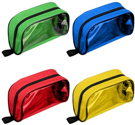 Bolsa vacía de primeros auxilios, bolsa organizadora de emergencia codificada por colores con cremallera y ventana transparente, almacenamiento de suministros médicos para viajes, camping, oficina