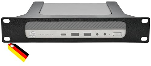 10-Zoll Rackmount Halterung für HP Elitedesk, Schwarz, Made in Germany, Einfache Installation. Made in Germany.