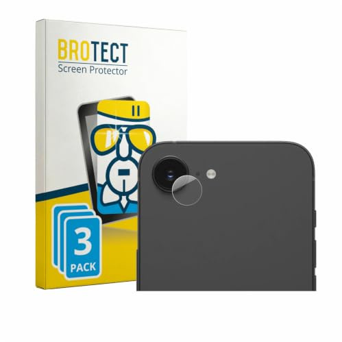 BROTECT Schutzglas für Apple iPhone 17e | (NUR Kameraschutz) 3 Stück Transparenter Displayschutz Made in Germany Schutzfolie Panzer Folie Glas 9H Clear