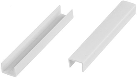 HOLZBRINK Endstück Sockelblende Sockelleiste für Einbauküche 150mm Höhe Weiß Hochglanz - HBK15