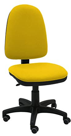 La Silla de Claudia - Silla giratoria de Escritorio Torino para oficinas y hogares ergonómica con Ruedas de parquet (Yellow)