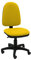 La Silla de Claudia - Silla giratoria de Escritorio Torino para oficinas y hogares ergonómica con Ruedas de parquet (Yellow)