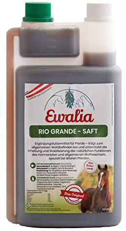 EWALIA Rio Grande-Saft | 1 l | Ergänzungsfuttermittel für Pferde | Mit ausgewählten Kräutern