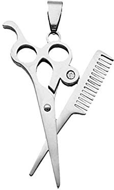 Westernlifestyle Anhänger Kettenanhänger aus Edelstahl Schere Friseur Friseuse