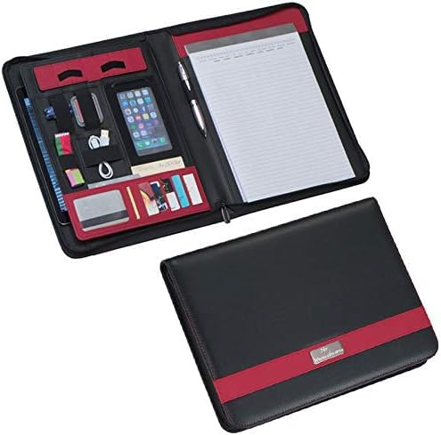 Schreibmappe mit Gravur / aus hochwertigem Lederfaserstoff / DIN A4