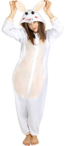 Funidelia | Déguisement Lapin Onesie pour Femme et Homme Taille XL Animaux - Couleur: Multicolore, Accessoire pour déguisement - Déguisements Amusants pour Vos soirées.