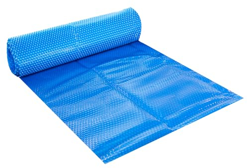 Pondlife Solarfolie blau eckig, 400µ, 2x4m, Noppenfolie Poolabdeckung zuschneidbar, Poolheizung Wärmeplane