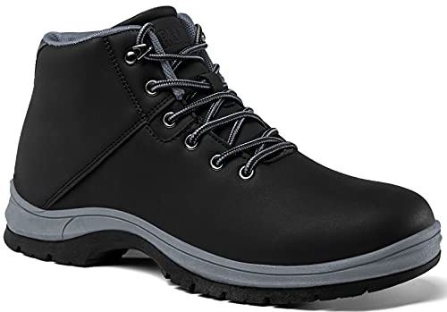 CARENURSE Mens Lightweight Hiking Boots Water Resistant Mid Ankle Work Casual Hiker Trekking Outdoor Boots Anti Slip Hiking Shoes