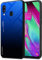 cadorabo Housse Compatible avec Samsung Galaxy A40 en Bleu - Noir - Coque de Protection Bicolore en Silicone TPU et Dos en Verre trempé