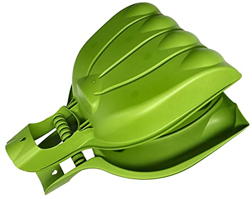 KOTARBAU® 1 par de Garras para hojas y hierba, Verde, Rastrillo recoge hojas, Garras de agarre, Recolector de hojas, Recogedor portátil hojas, Garras de césped para jardín, Cuchara de hojas, Agarrador