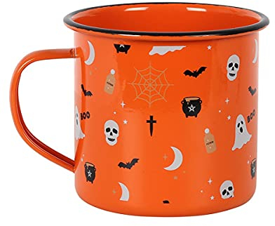 Horror-Shop Spooky Halloween Tasse im Emaile Style