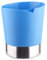 Straw Holder for Counter, Stainless Steel Coffee Stirrers Holder Storage Box Organizer Box for Spoons Forks Chopsticks Paper Cup Holder(Blue)