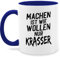 Tasse Tassen 325ml - Statement - Machen ist wie wollen nur krasser schwarz - 325 ml - Dunkelblau - kaffetassen sprüche statements kaffeetasse statement-tasse frohes neues jahr new year mit