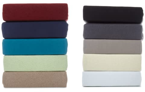 Hometex Premium Textiles Mikroflausch Boxspringbett Spannbettlaken | Spannbetttuch Teddyflausch 100% Mikrofaser | Oeko-TEX®Standard 100 - In vielen Größen und Farben | 180-200 x 200-220 cm Navy