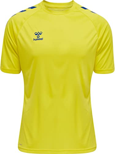 hmlCORE XK CORE Poly T-Shirt S/S, Blazing Yellow/True Blue, L