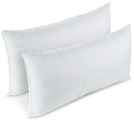 Vitapur Kopfkissen 40x80 cm, Soft, 2er-Set Base+|Verstellbares Kissen|Für alle Schlafpositionen|Waschbar bei 60 °C|Abnehmbare Füllung