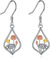 VONALA Pendientes de flor para mujer, plata de ley 925, rosa, loto, cardo escocés, tulipán, lila, piña, aretes colgantes de flores, joyería de flores, regalos para mujeres y niñas, regalos de