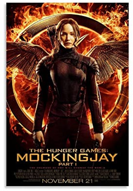 Enartly Leinwand Druck Poster Film Die Tribute von Panem Bilderdruck Moderne Familie Schlafzimmer Dekor Poster 60x90cm Kein Rahmen