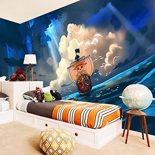 3D Beliebte König Der Diebe Cartoon Tapete Luffy Anime Thema Zimmer Dekoration Wandbild Kinderzimmer Cartoon T 3d Tapete Vlies Effekt TV Die Fototapete Wandbild Wohnzimmer Schlafzimmer-200cm×140cm