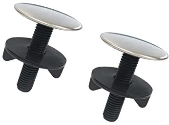 BINQILIN 2PCS Sink Hole Cover Faucet Hole Cover Plate Sink Blanking Cap Sink Accessories Tap Hole Stopper for Home Kitchen Bathroom