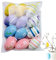Sysdisen Osterei-Verzierungen für Baum - 12er-Pack Osterbaumschmuck - Basteln, Frühlingsfest, Heimdekoration, Osterschmuck zum Aufhängen, künstliche Eier für die Osterdekoration