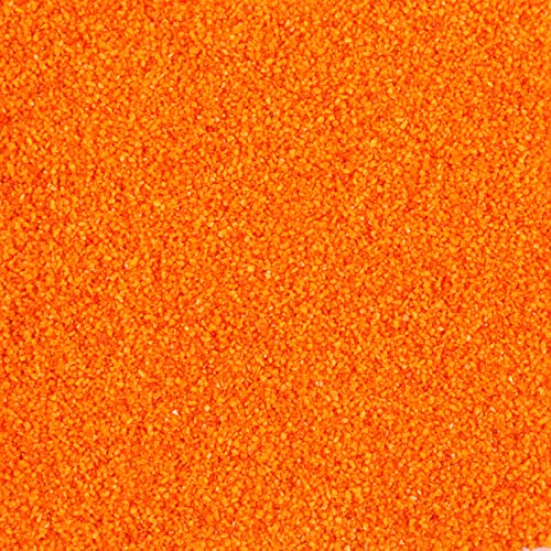 FARBSAND Dekosand. Bunter farbiger Bastelsand Sand 1 kg NEON ORANGE