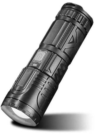 Zoom helle Taschenlampe, LED Taschenlampe Aufladbar, 2000 Lumen Zoombare Taschenlampen, Extrem USB Taschenlampe mit 4 Modi, Mini Tragbare Camping Handlampe, Wasserdicht Flashlight für Camping Outdoor