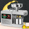 Pressa per olio elettrica automatica, pressa per olio essenziale, estrattore di olio di noci in acciaio inossidabile 304, estrattore di olio di semi di pressa a caldo freddo 820 W