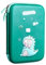 JMORCO Federmäppchen Nettes 3D-Karikatur-Universum Federmäppchen Große Kapazität Mulfunction School Student Pen Bags Box Schreibwaren (Color : Green Dragon)