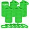HONTIUS Silicone Wristbands, 100PCS Green Rubber Wristbands Blank Wrist Bands Universal Wristband Set for Women Men Adult Sport