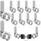Forhandy 10 Pezzi 20mm Serratura Armadietto con Chiavi, una Chiave Controlla tutte le Serrature, Serratura Cassetta Postale per Porte con Spessore fino a 16 mm