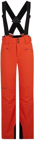 Ziener Kinder AXI Ski-Hose/Schnee-Hose | wasserdicht, Träger, PFC frei, orange Pumpkin, 128