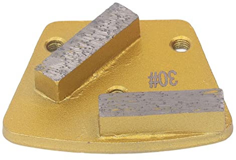 3Pcs Trapezoid Grinding Disc,2 Long Teeth 30 Grit High Hardness Grinding Shoes for Concrete Polishing with Ground Floor Paint Removal