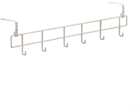 Over the Door Towel Rail, Tea Towel Holder Hanger Storage, Dish Towel Holder for Hanging Over The Cupboard Drawer Cabinet Kitchen Bathroom Towel Rack (White)