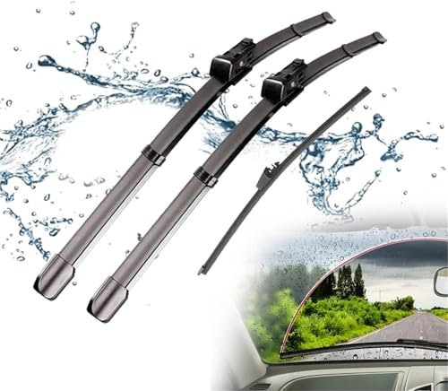 BMDBD Scheibenwischerblätter-Set Für Vorne Und Hinten Für V&w Für Polo 6R 6C 5 MK5 61 2009 2010 2011 2012 2013 2014 2015 2016 2017 G&T&I Zubehör Windschutzscheibe Fenster Scheibenwischer