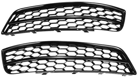 Griglia a maglie for fendinebbia anteriore nera for auto compatibile con Audi A3 8P 2009-2013 Copertura a nido d'ape for fendinebbia 8P0807681 8P0807682D