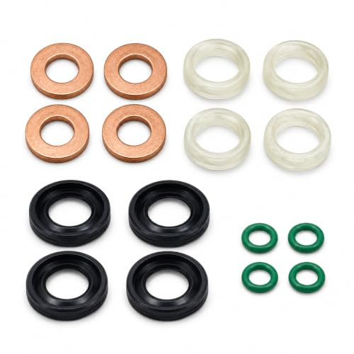 AUTO OCCASION Diesel Injector Repair Seal Washer Oring Kit Compatible with Peugeot Citroen 1.6HDI Ford 1.6TDCI BMW Mini Volvo C30 S40 S80 V50 V70