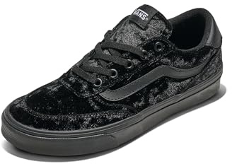 Vans Women's Brooklyn LS Shoe | Low-Top Sneakers for Everyday Wear, Walking, Work & Fashion, Velvet Black, 8.5